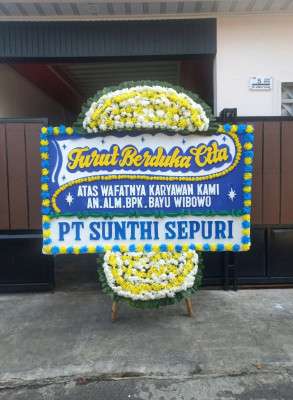 Papan Bunga Duka di Kance Diwe
